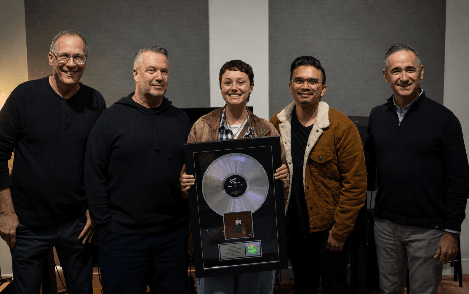 AMM Presents Bailey Bryan with Platinum Record