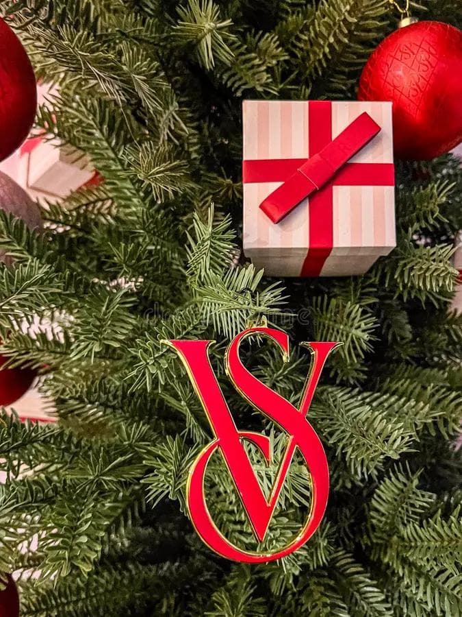 Ornament with VS logo and Victoria's Secret on a bow